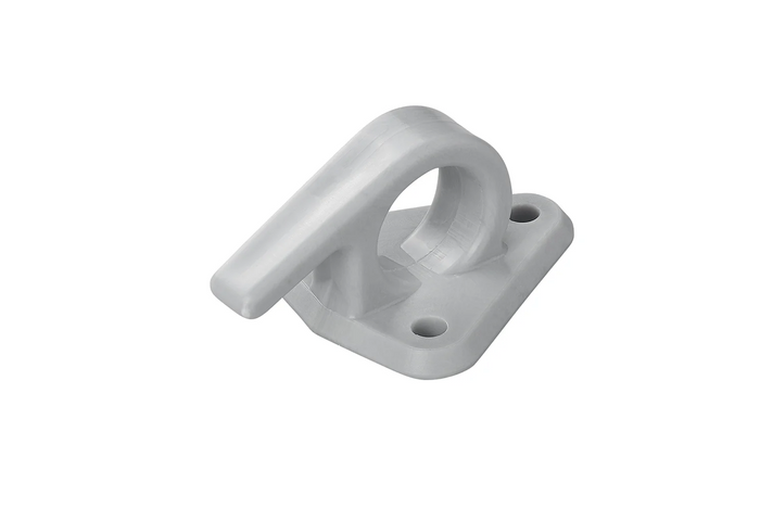 Gancho lateral de plástico ProPlus 342157V01 con ojal para asegurar lonas y correas de remolque.