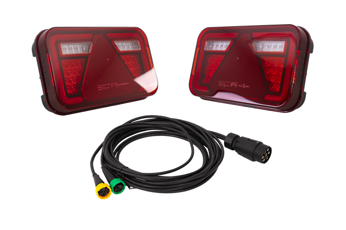 Luces traseras LED ASPÖCK MULTILED IV + arnés ASPÖCK de 4,5 m y 7 pines