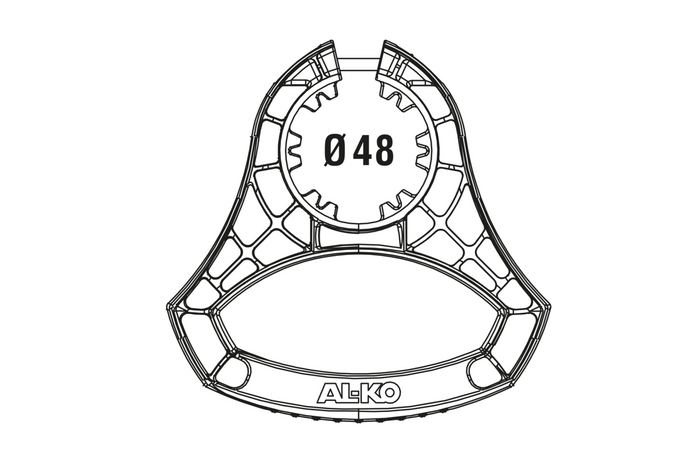 Manivela AL-KO 1931978 para rueda jockey de 48 mm