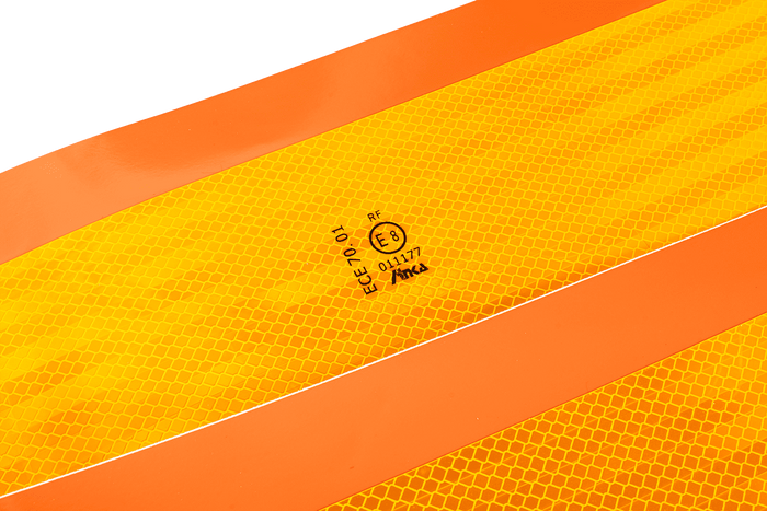 Pegatinas reflectantes cortas HILLS placas de señalización de vehículos largas 565x196mm izquierda+derecha