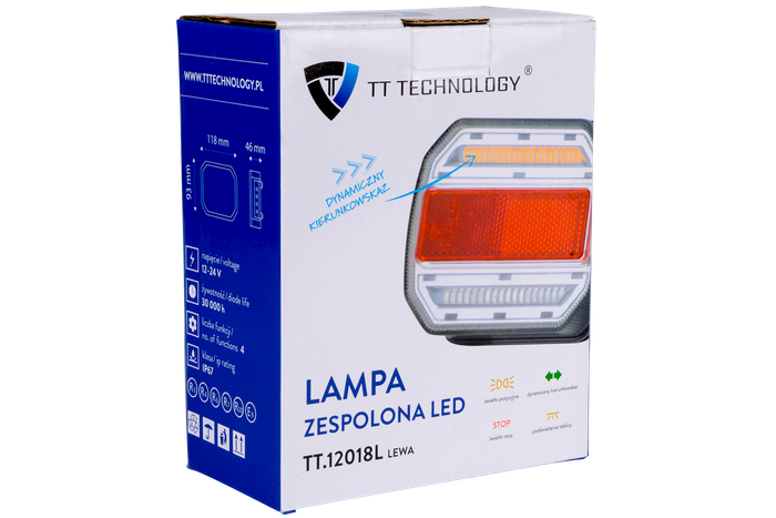 Piloto trasero TT TECHNOLOGY TT.12018L LED 4 funciones izquierda