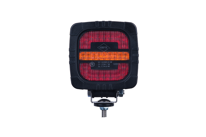 Luz trasera LED HORPOL ROCA LZD 2803 de 3 funciones, universal con soporte.