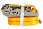 Cinta transportadora UNITRAILER de 2 m/50 mm/5 t de color naranja con tensor