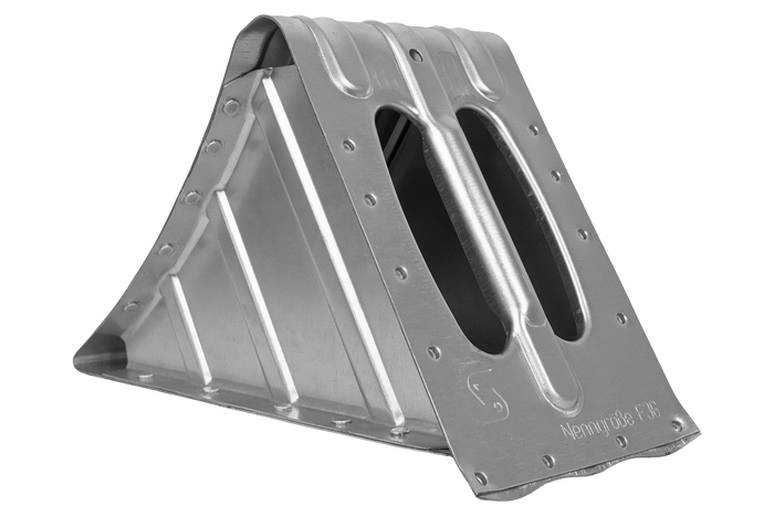 Calzo para ruedas KNOTT G36, altura: 150 mm, metal.
