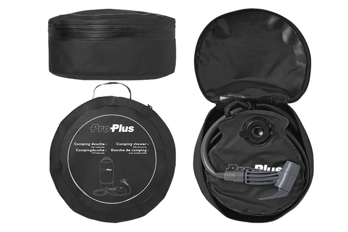 Ducha portátil de viaje ProPlus 770407, ducha móvil con bomba de pie de 11 l