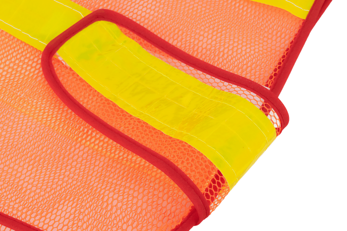 Chaleco reflectante naranja HERMON XXL con velcro lateral