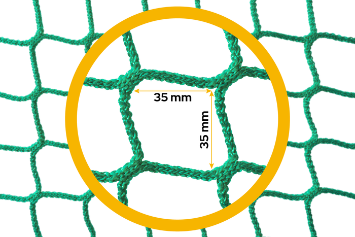 Red de protección con goma 300 cm x 400 cm KNOTT