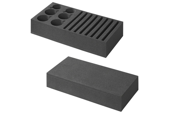 ProPlus 761472PMV02 Soporte de espuma para platos de camping, con capacidad para 8 platos y 6 vasos.