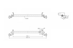 Eje sin freno AL-KO OPTIMA para remolque de 750 kg, 1285 mm, 1620 mm, 4x100