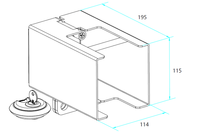 Bloqueo de enganche Unitrailer TRAILER PRO-BOX XL
