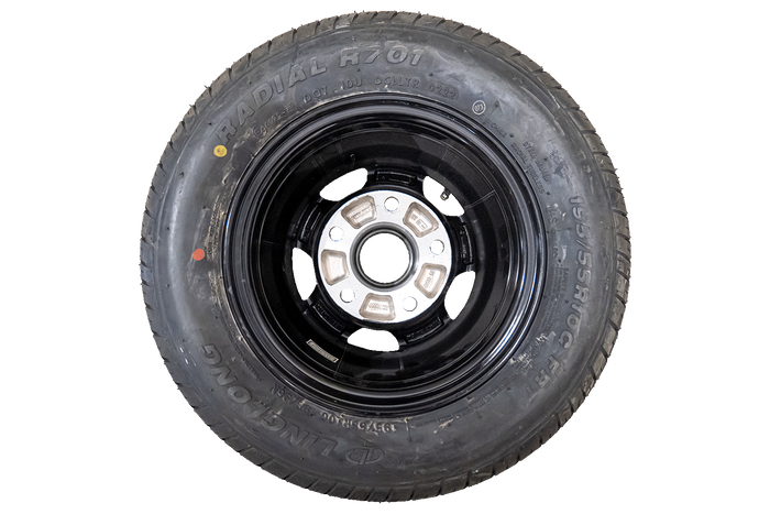 OUTLET Rueda reforzada para remolque LINGLONG NEUMÁTICO 195/55 R10C 98/96N LLANTA DE ALUMINIO UNITRAILER 6Jx10" 5x112 ET:-4