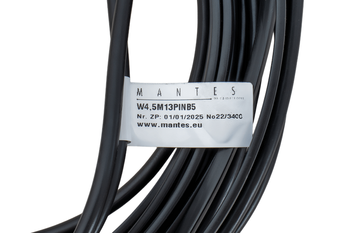 Instalación eléctrica MANTES, arnés de remolque, 4,5 m, enchufe de 13 pines, bayonetas de 2x5 pines