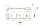 Enganche lateral con cierre UNITRAILER BV 10-1+BVG 10-B, cierre lateral completo para remolque
