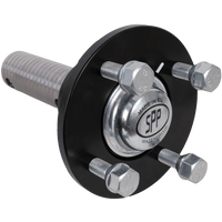 Buje con pasador y rodamiento para eje sin freno STEELPRESS 4x100 750 kg, juego de tuerca y tapa 