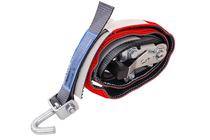 Correa de transporte para grúa HEFFA CARLINE 130, correa de sujeción de ruedas, 2,8 m/35 mm/3 t, VDI 2700