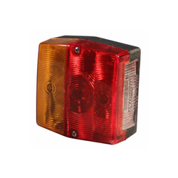 Luz trasera ASPÖCK MINIPOINT con base de bayoneta de 5 pines y 4 funciones, universal.