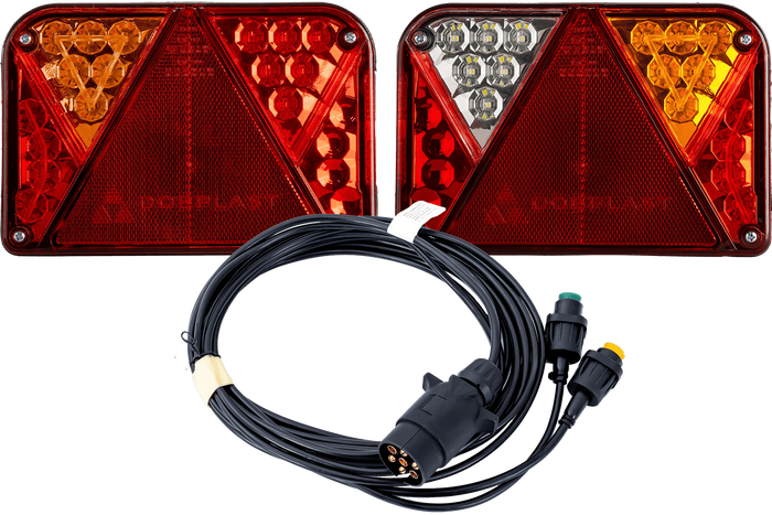 Luces traseras LED DOBPLAST DPT35 + arnés MANTES 4m 7PIN