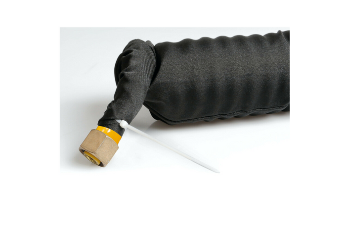 Funda para cable en espiral LAMPA Truck-Tights 97173, funda flexible negra, 220 cm de diámetro, 11 cm.