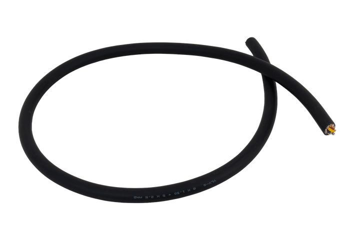 Cable eléctrico HYBSZ YLY-S 8x1,5+5x2,5 de trece núcleos - 1 m