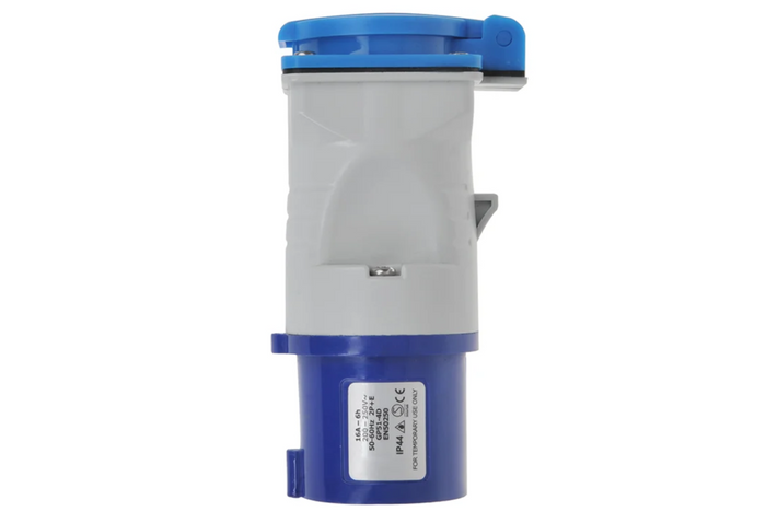 Adaptador ProPlus 373519 de enchufe CEE a toma de corriente con conexión a tierra.