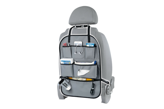 Organizador de coche LAMPA Premium de 6 bolsillos para asiento 41x60cm