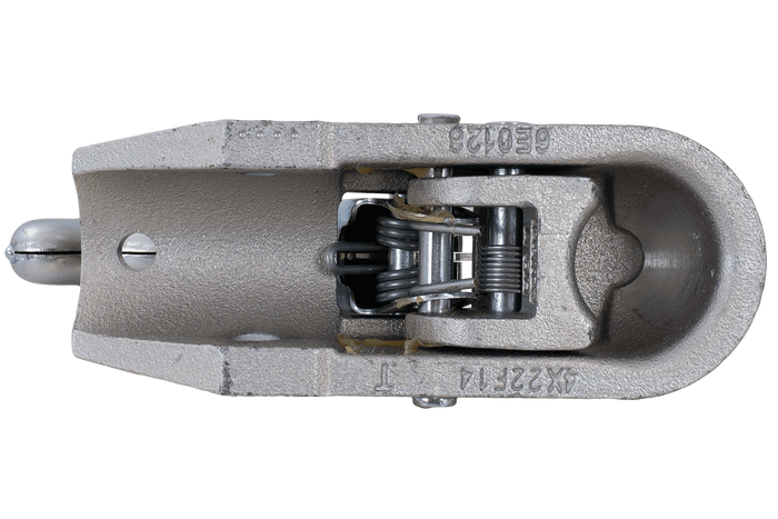 Enganche de bola KNOTT K35-A para remolque de 3500 kg con barra de tiro de tubo de 50 mm, hierro fundido