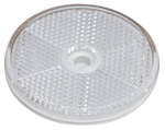 Reflector redondo, diámetro 60 mm, blanco con hueco