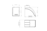 Guardabarros derecho para remolque DOMAR DR1012502, paso de rueda de 340/220 mm