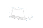 Portabicicletas para remolque ProPlus 330242BL con capacidad para 2 bicicletas (40 kg).