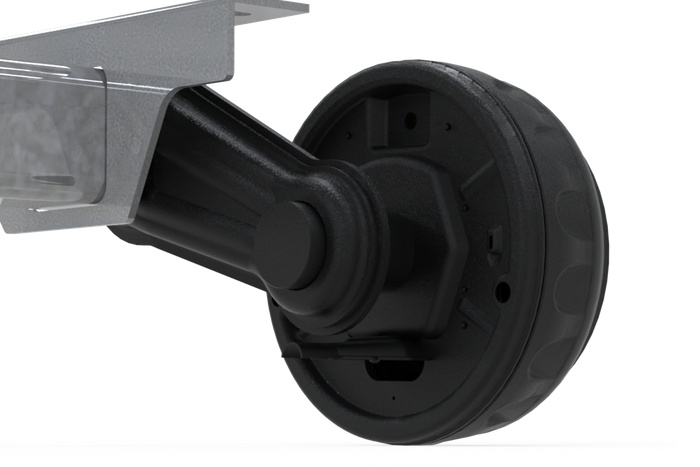 KNOTT VGB13M eje frenado para remolque / grúa 1350kg 1000mm 1370mm 5x112