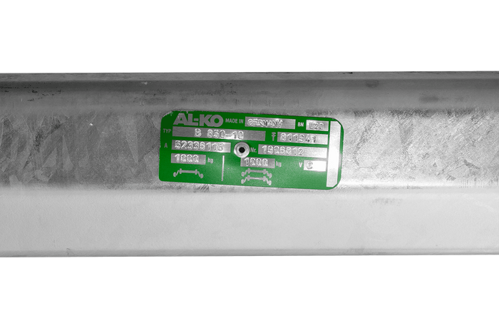 AL-KO COMPACT eje frenado para remolque / grúa 1000kg 1180mm 1560mm 4x100