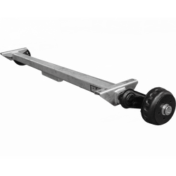 Eje con freno KNOTT VGB13-M para remolque/transportador 1350 kg 1750 mm 2250 mm 5x112