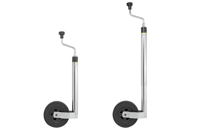 Rueda de apoyo ProPlus 341510 de 150 kg y 48 mm, con escala de 800 a 1040 mm.