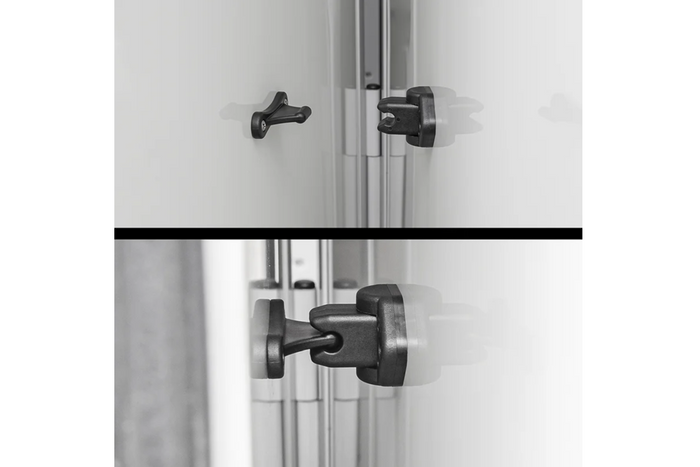 Pestillo para puerta de caravana ProPlus 362622PMBK, manija de sujeción de puerta negra