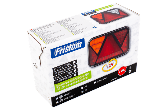 Piloto trasero FRISTOM FT-270 LED CANBUS 6 funciones derecho