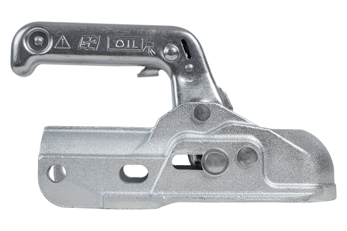 Enganche de bola WINTERHOFF WW 30-K+Z para remolque de 3000 kg con barra de tiro de tubo de 35-51 mm, hierro fundido.