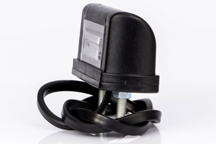 Lámpara de matrícula LED con cable.