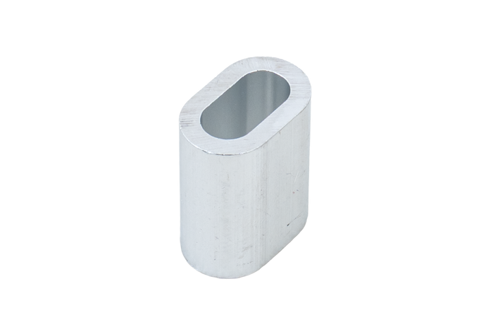 Conector de aluminio para cuerdas DROMET ZLA.5, manguito para cuerdas de 5 mm