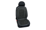 Cojín de asiento con cuentas de madera gris LAMPA Evoluzione, alfombrilla para asiento de coche