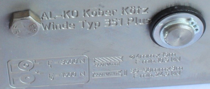 Cabrestante AL-KO OPTIMA tipo 351