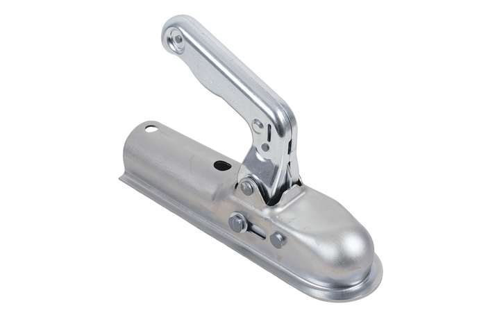 Enganche de bola CHOOYO JD.00.53.005 para remolque de 800 kg con barra de tiro tubular de 50 mm