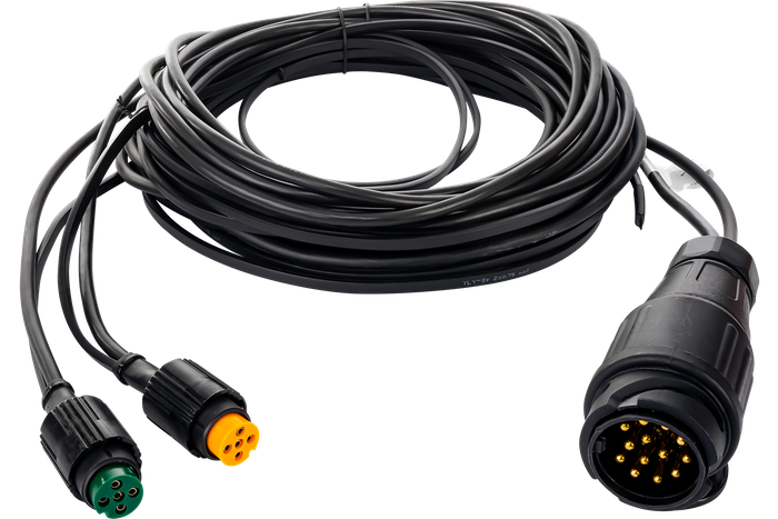 Juego de luces: luces traseras DOBPLAST + luces laterales LED DOBPLAST + arnés MANTES 7m 13-PIN + conectores rápidos