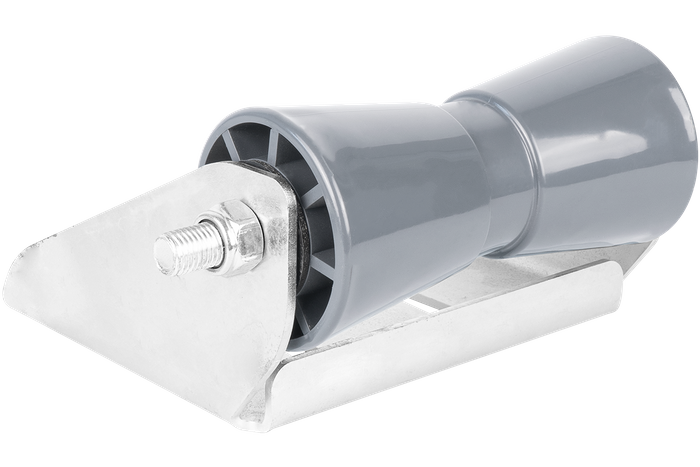 Rodillo de quilla inferior gris con montaje RKZ/P