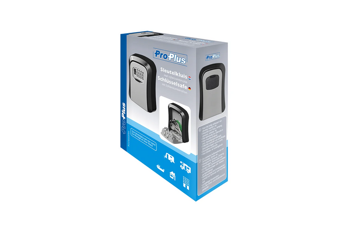 Caja fuerte para llaves con cerradura de combinación ProPlus 540254, taquilla exterior con código.