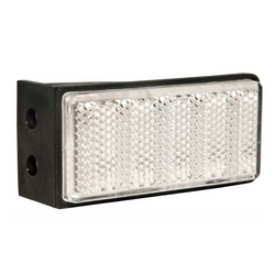 Reflector rectangular con soporte blanco ASPOCK 76x34mm reflector