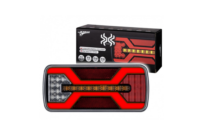 Luz trasera LED KAMAR X-SPIDER L2425 5 funciones universal