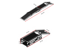 Rampas plegables UNITRAILER ALR005 de acero para remolques, 200 cm, 500 kg, juego de 2
