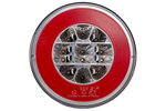 TT TECHNOLOGY TT.12008 Glo-Trac LED Luz trasera tipo hamburguesa con 3 funciones, universal