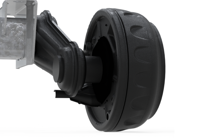 KNOTT VGB13M eje frenado para remolque / grúa 1350kg 1450mm 1950mm 5x112