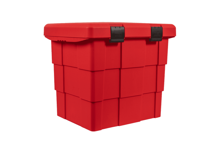 Caja PITBOX DAKEN 86014 para materiales a granel, contenedor para arena y sal de carretera, 655 x 570 x 520 mm, 108,5 l